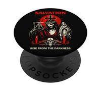 Salvación Oscuridad Gótico Jesús Oscuro Gótico Cristiano PopSockets PopGrip Adhesivo