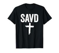Salvado Cruz Biblia Cristiano Creer Fe Jesús Savd Camiseta