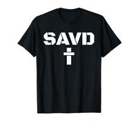 Salvado Cruz Biblia Cristiano Creer Fe Jesús Savd Camiseta