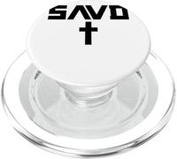 Salvado Cruz Biblia Cristiano Creer Fe Jesús Savd PopSockets PopGrip para MagSafe