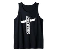 Salvado por Gracia Escritura Biblia Religiosa Cristo Cristiano Camiseta sin Mangas