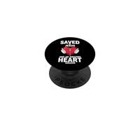 Salvado por Jesús y un increíble Cirujano cardíaco Dicho humorístico PopSockets PopGrip Adhesivo