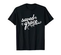 Salvado por la gracia para los creyentes Cristo y Dios Camiseta