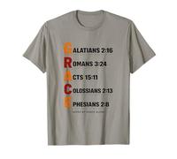 Salvado por la Gracia Solo Fe Estética Elegante Gracia Cristiana Camiseta