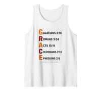 Salvado por la Gracia Solo Fe Estética Elegante Gracia Cristiana Camiseta sin Mangas