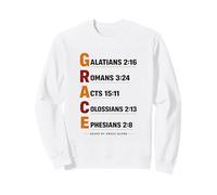 Salvado por la Gracia Solo Fe Estética Elegante Gracia Cristiana Sudadera