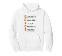 Salvado por la Gracia Solo Fe Estética Elegante Gracia Cristiana Sudadera con Capucha