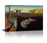Salvador Dalí 《La persistencia de la memoria y el marco posmoderno》 Arte en lienzo Pintura al óleo Decoración de obras de arte Decoración del hogar 50x77cm (20x30in) marco interior