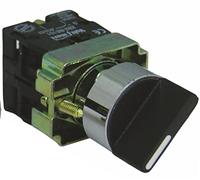 Salvador Escoda Selector de Palanca Metálica Corta 2 Posiciones Mantenidas 2NO, 22 mm Diámetro