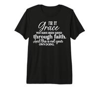 Salvados por Gracia a Través de la Fe Motivacional Camiseta Premium