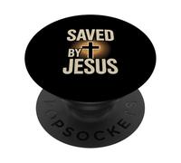 Salvados por Jesús Mensaje Cristiano PopSockets PopGrip Adhesivo
