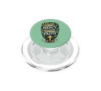 Salvados por la Misericordia, creciendo a través de la fe, diseño Cristiano PopSockets PopGrip para MagSafe