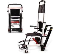 Salvaescaleras eléctrico Silla de ruedas salvaescaleras plegable, Silla de ruedas manual subeescaleras para ancianos discapacitados, Herramienta de asistencia para el hogar, Funcionamiento sencillo y