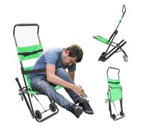 Salvaescaleras Portatil, Silla de escalera para personas mayores con cinturones de seguridad, silla de ruedas de viaje transporte manual Silla para discapacitados (utilizar para bajar escaleras)