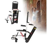 Salvaescaleras Silla eléctrica con orugas, silla móvil, silla para personas mayores, scooter de movilidad plegable, silla salvaescaleras, capacidad de carga 165 kg A