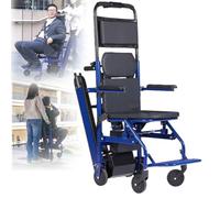 Salvaescaleras Silla eléctrica con ruedas, para personas mayores, silla plegable portátil para escaleras, silla de ruedas con ruedas, aleación de aluminio, capacidad de carga 169 kg