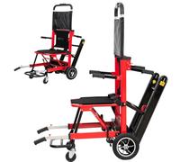 Salvaescaleras Sube escaleras eléctrico con carretilla, silla de escalera portátil plegable, eléctricos, para personas mayores, batería de litio de 13 Ah, capacidad de carga 1