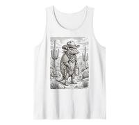 Salvaje Oeste Armadillo Forajido con Lazo Camiseta sin Mangas