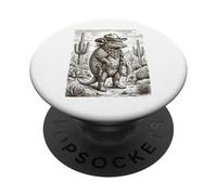 Salvaje Oeste Armadillo Forajido con Lazo PopSockets PopGrip Adhesivo