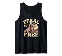 Salvaje Pero Libre Mapache Vaquero Western Outlaw Rancher Camiseta sin Mangas