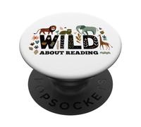 Salvaje sobre Lectura y Animales PopSockets PopGrip Adhesivo