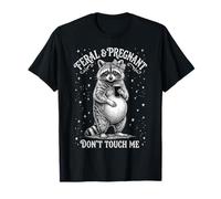 Salvaje y Embarazada Dont Touch Me Divertido Embarazo Humor Camiseta