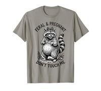 Salvaje y Embarazada Don't Touch Me Humor Divertido del Embarazo Camiseta
