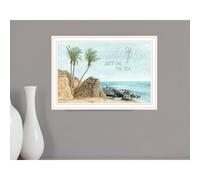 SALVAJE Y LIBRE COMO EL MAR Impresi n de pared enmarcada en blanco