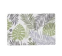 Salvamantel Quid Habitat Hojas Plástico Multicolor 43 x 28 cm (Pack 12x)