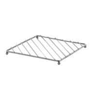 Salvamanteles de acero inoxidable, resistente al calor, 18,5 x 18,5 x 1,5 cm, tapete de metal antiquemaduras, antideslizante, aislante, cuadrado/ para cocinar, hornear, encimeras