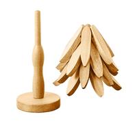 Salvamanteles de Madera para árbol, Juego de 6 Posavasos aislados, Protector de sartén Resistente al Calor para Mesa de Cocina para Comedor, Dormitorio, Platos Calientes, Cuencos, cazuelas