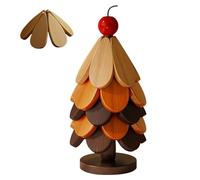 Salvamanteles De Madera - Posavasos De Madera Para Árboles, 5 Tapetes Plegables + 1 Soporte | Posavasos Para Decoración De Mesa, Tapetes Resistentes Al Calor Para Ollas, Tazones, Teteras Y Juegos De O