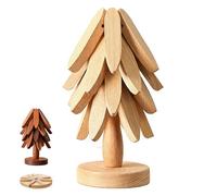 Salvamanteles de madera, posavasos plegables resistentes al calor, soportes antideslizantes para platos calientes, decoración de mesa de cocina, madera natural, juego de 5