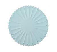 Salvamanteles de silicona resistentes al calor, soporte antideslizante para encimeras de cocina y mesas de comedor, almohadilla reutilizable para ollas, apto para lavavajillas (azul cielo marino,