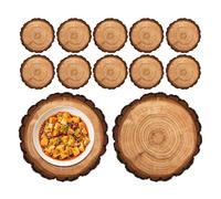 Salvamanteles Para Mesa | Juego De 12 Piezas De Salvamanteles Color Marrón Rústico,Manteles de Papel con Grano de Madera - Para Bol Boda Cumpleaños Hogar Residencia Restaurante Mesa De Comedor Apartam