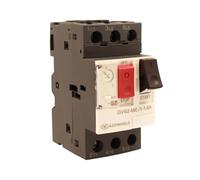 Salvamotor térmico 3P tripolar para protección del motor, ajustable 1-1,6 A 0,75 kW, interruptor térmico motor 2,5 módulos DIN, 690 V CA para monofásico y trifásico