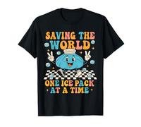 Salvando al mundo una bolsa de hielo a la vez Escuela de enfermería Camiseta