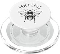 Salvar a Las Abejas Día de la Tierra Salvar Nuestro Planeta PopSockets PopGrip para MagSafe