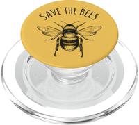 Salvar a las abejas Día de la Tierra Salvar nuestro planeta PopSockets PopGrip para MagSafe