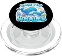 Salvar a Las Ballenas Amante Día de la Tierra Medio Ambiente Ecología PopSockets PopGrip para MagSafe