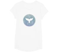 Salvar a Las Ballenas Asesino de Animales Marinos Cola de Ballena Ola Orca Camiseta, Niñas, Blanco, S