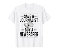 Salvar a un Periodista Compre un periódico Humor Camiseta