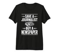 Salvar a un Periodista Compre un periódico Humor Camiseta Premium
