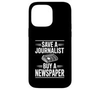 Salvar a un Periodista Compre un periódico Humor Carcasa para iPhone 14 Pro MAX