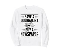 Salvar a un Periodista Compre un periódico Humor Sudadera