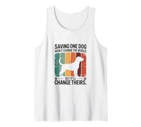 Salvar a un Perro no cambiará el Mundo, Sino el suyo Camiseta sin Mangas