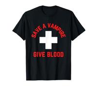 Salvar a un Vampiro da Sangre Divertido Halloween Camiseta