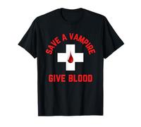 Salvar a un Vampiro da Sangre Divertido Halloween Camiseta