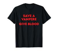 Salvar a un Vampiro da Sangre Divertido Halloween Camiseta