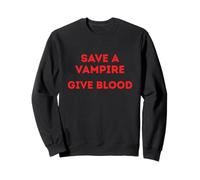 Salvar a un Vampiro da Sangre Divertido Halloween Sudadera
